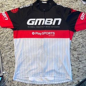 GMBN (Global Mountain Bike Network) full zip bike jersey, size small